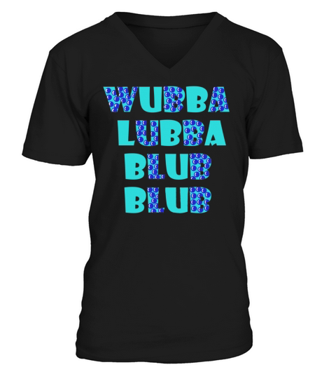 Wubba Lubba Blub blub Men's V-Neck T-shirt