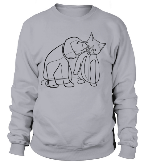 Dog Kissing Cat Women's Sweatshirt