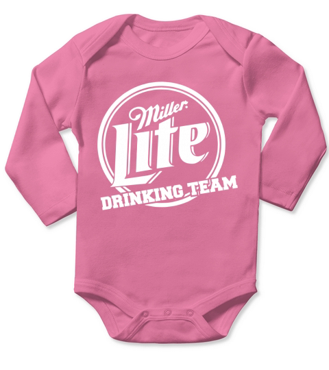 Miller Lite Drinking Team Long Sleeve Baby One-Piece