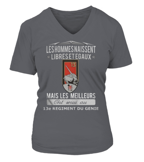 Les meilleurs hommes ont servi au 13e regiment du genie V-neck T-Shirt Woman