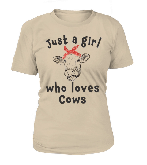 Cute Just a girl who loves cows Women's T-Shirt