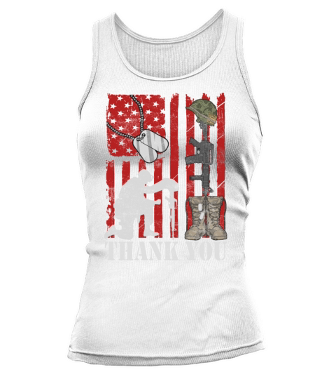 Thank You Memorial Day Gift Tank top Woman
