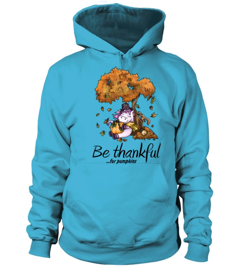 Thanksgiving festival cuddly unicorn under tree Women's Hoodie