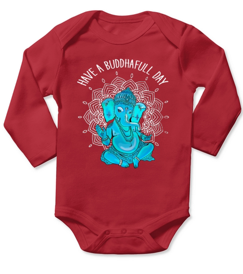 buddha ganesha yoga namaste elefant meditation om - Unisex Long Sleeve Long Sleeve Baby One-Piece