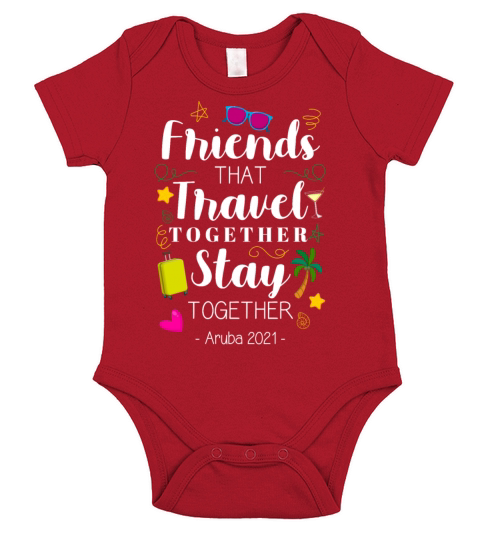 Friends That Travel Together Aruba Girls Trip Short Sleeve Baby One-Piece
