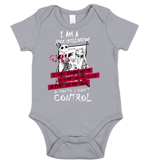 I AM A JACK SKELLINGTON T SHIRT Short Sleeve Baby One-Piece