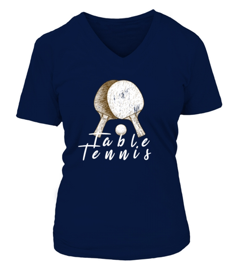 table tennis V-neck T-Shirt Woman