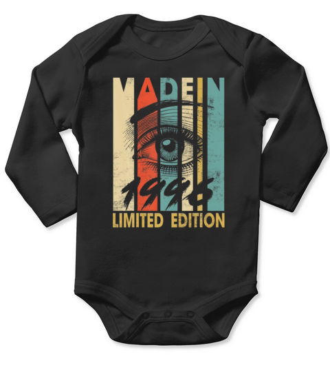 Retro Vintage Made In 1996 23Rd Birthday Gifts 23 Long Sleeve Baby One-Piece