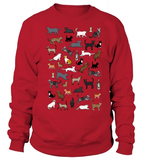many cat pixel Women's Sweatshirt