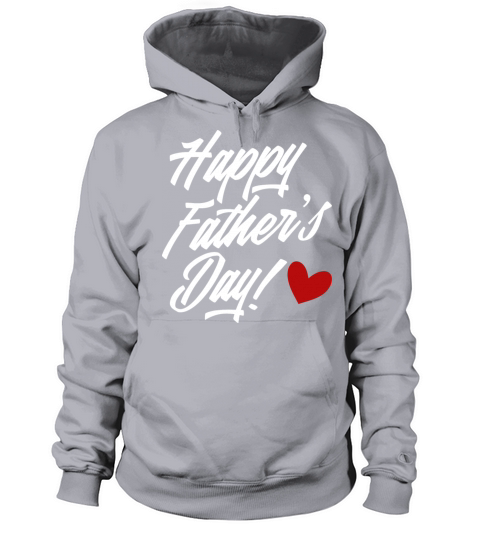 Simple Happy Fathers Day Calligraphy Men's Hoodie