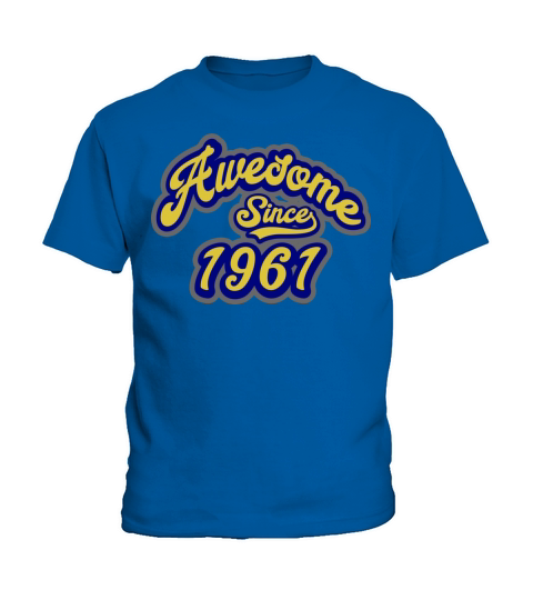 Awesome Since 1961 60Th Birthday Gift 60 Years Old Kids T-Shirt