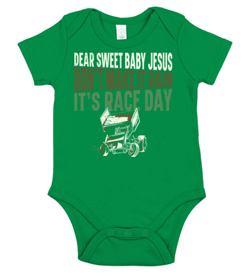 Dirt Track Racing Race Vintage Short Sleeve Baby One-Piece
