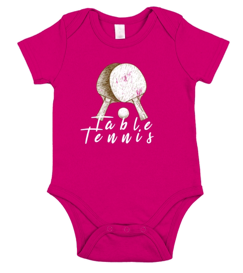 table tennis Short Sleeve Baby One-Piece