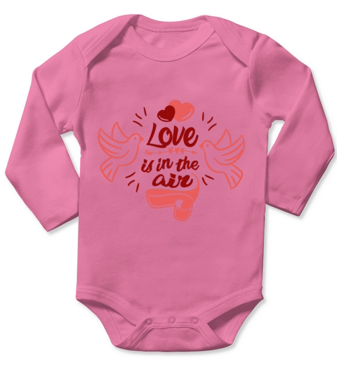 Valentines Day Long Sleeve Baby One-Piece