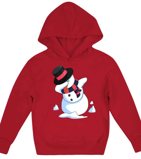 Dabbing Snowman Kids Hoodie