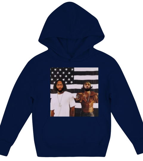 vintage america rappers Kids Hoodie