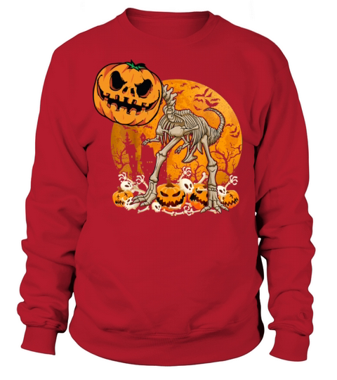 Halloween Dinosaur T Rex Mummy Pumpkin Women's Sweatshirt