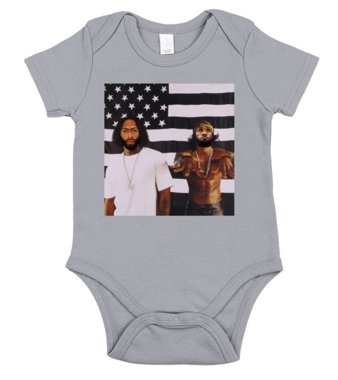 vintage america rappers Short Sleeve Baby One-Piece