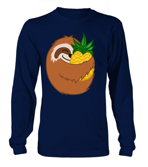 Pineapple Sloth Women's Long Sleeve