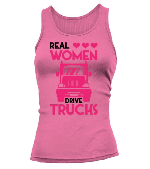 Women Drive Trucks Girl Driver Farming Truck Women's Tank Top