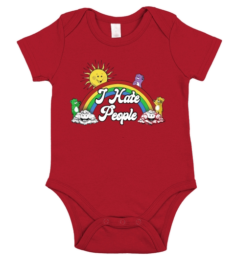 Warrior I Hate People Short Sleeve Baby One-Piece