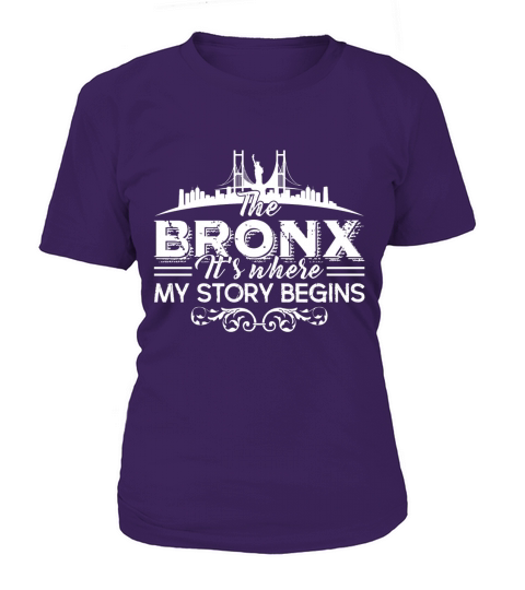 The Bronx Where My Story Begins Shirt - Ladies Flowy Tank T-Shirt Woman