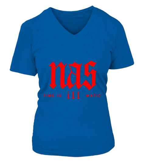Nas Time is ill Matic V-neck T-Shirt Woman