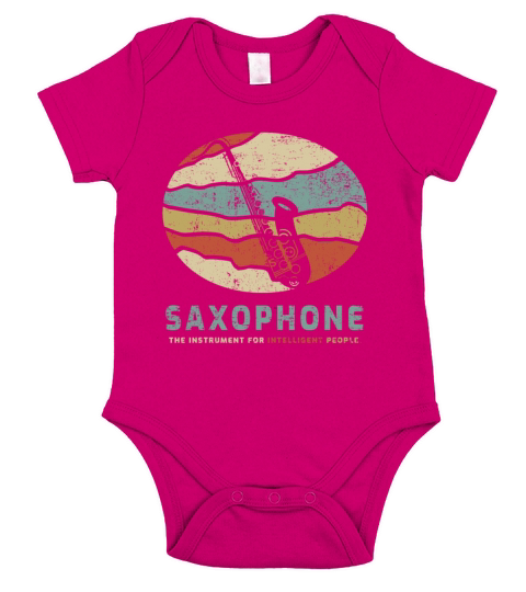 Saxophone Short Sleeve Baby One-Piece