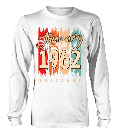 1962 In January Vintage Men's Long Sleeve