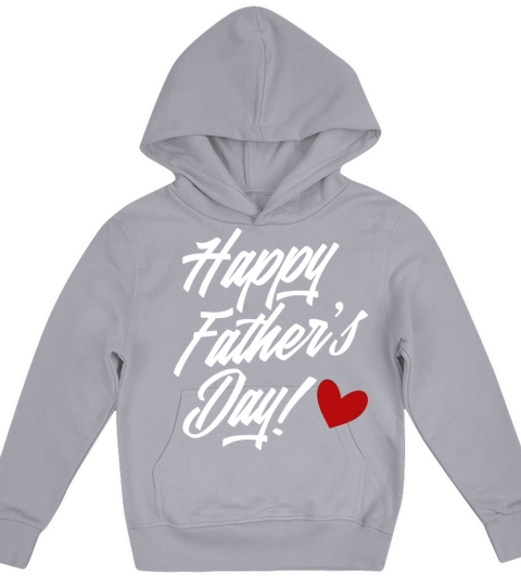 Simple Happy Fathers Day Calligraphy Kids Hoodie