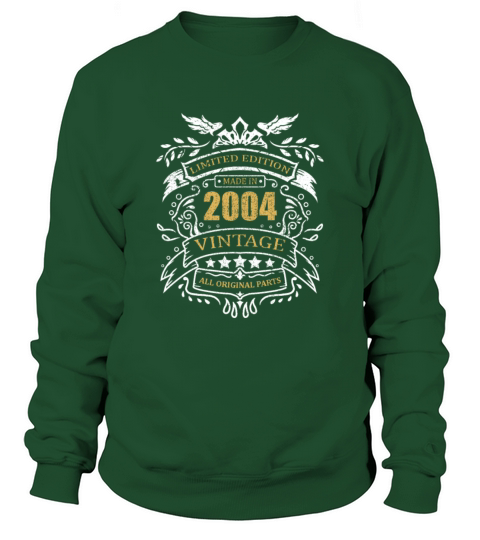Vintage Limited Edition Made In 2004 Birthday Gift Men's Sweatshirt
