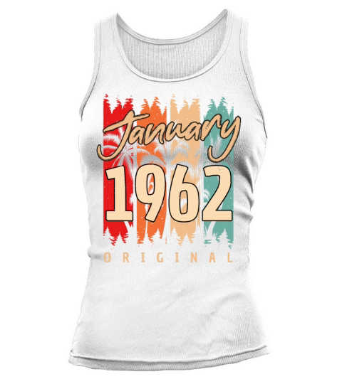 1962 In January Vintage Women's Tank Top