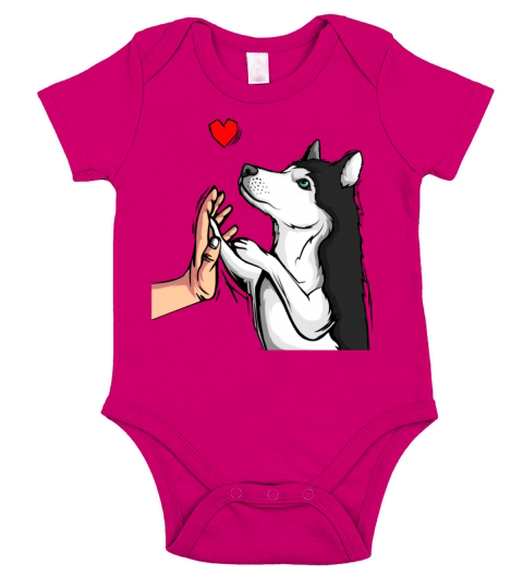 Husky love dogs mistress owner Short Sleeve Baby One-Piece