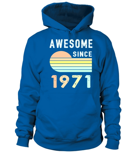 1971 Birthday Retro Vintage Gift dad Women's Hoodie