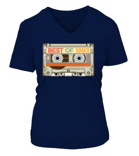Vintage Cassette Tape Birthday Gifts Retro Born Women's V-Neck T-shirt