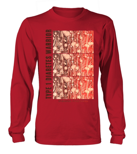T1D warrior - Type One Diabetes warrior abstract Women's Long Sleeve