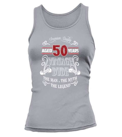 Aged 50 years vintage dude Women's Tank Top