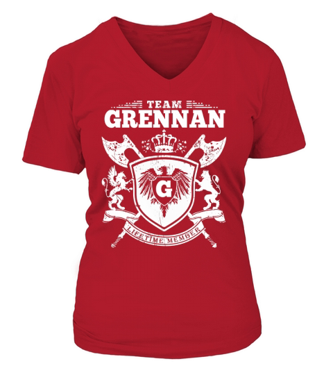 Team Grennan  Lifetime Member V-neck T-Shirt Woman