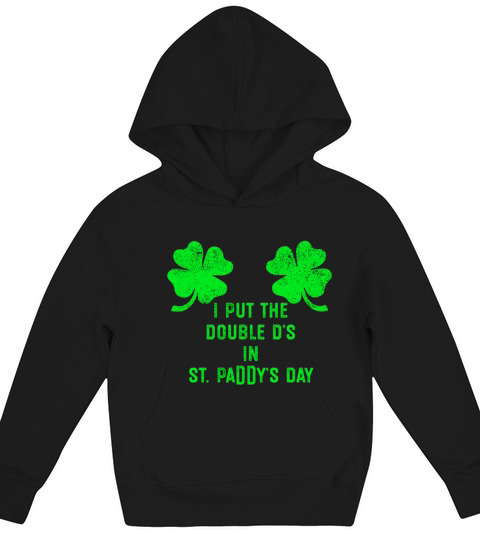 Shamrock Boobs Irish Saint PaddyS St PatrickS Da Kids Hoodie