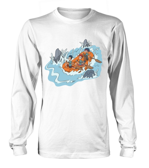 White water rafting through spray and rocks Women's Long Sleeve