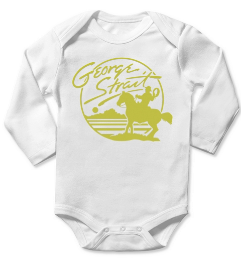 George Strait Long Sleeve Baby One-Piece