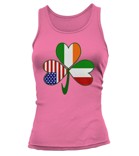 Italian Irish American Shamrock T-Shirt Tank top Woman