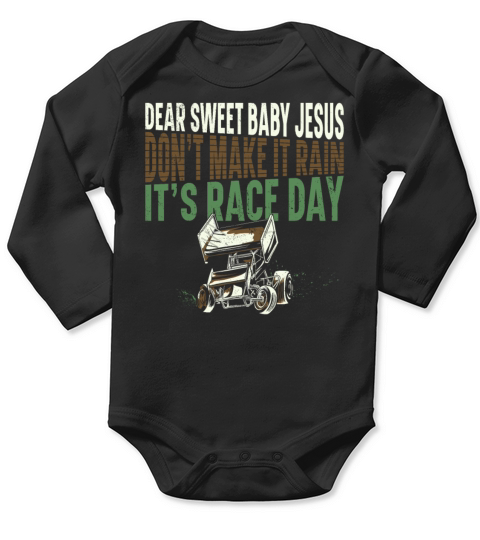 Dirt Track Racing Race Vintage Long Sleeve Baby One-Piece