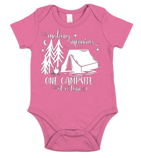 Making Memories One Campsite At A Time Short Sleeve Baby One-Piece