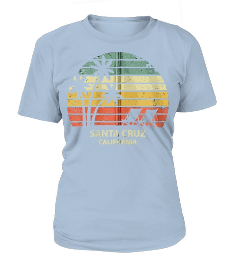 Vintage California Santa Cruz Beach Cool Retro Zip Women's T-Shirt