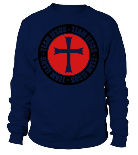 religion circle stamp round team church symbol cro Women's Sweatshirt