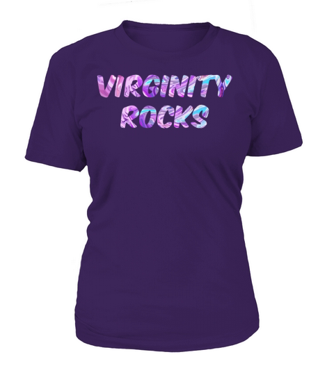 Virginity Rocks Colorful Funny Cool Letters Women's T-Shirt