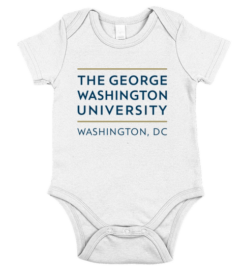 Simple Logo George Washington University 2020 Short Sleeve Baby One-Piece