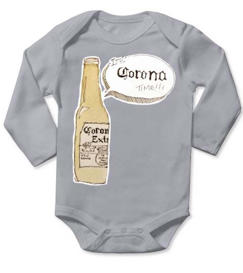 Corona Time Long Sleeve Baby One-Piece