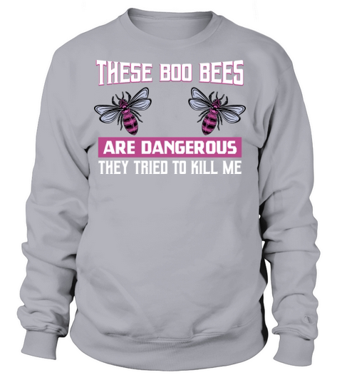 Boo Bees Dangerous For A Breast Cancer Awareness Women's Sweatshirt